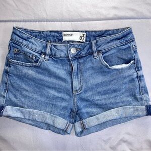 Garage Blue Wash Denim Shorts